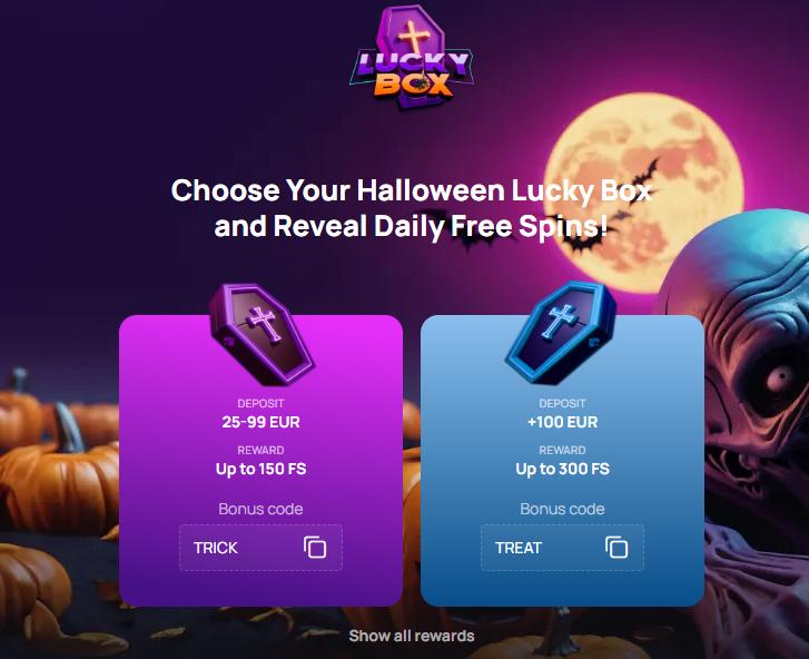 Betandplay casino halloween 2024 lucky box