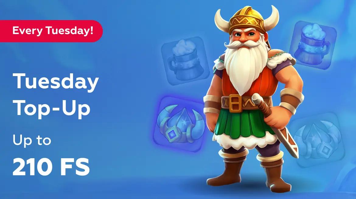 Plangames Tuesday Top up promotion